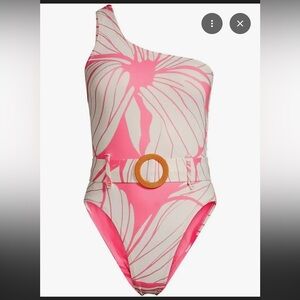 NWT Hutch Bea One-Shoulder O-Ring One-Piece Swimsuit Sz XS